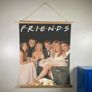 Friends Show Canvas Wooden Gold Hanger